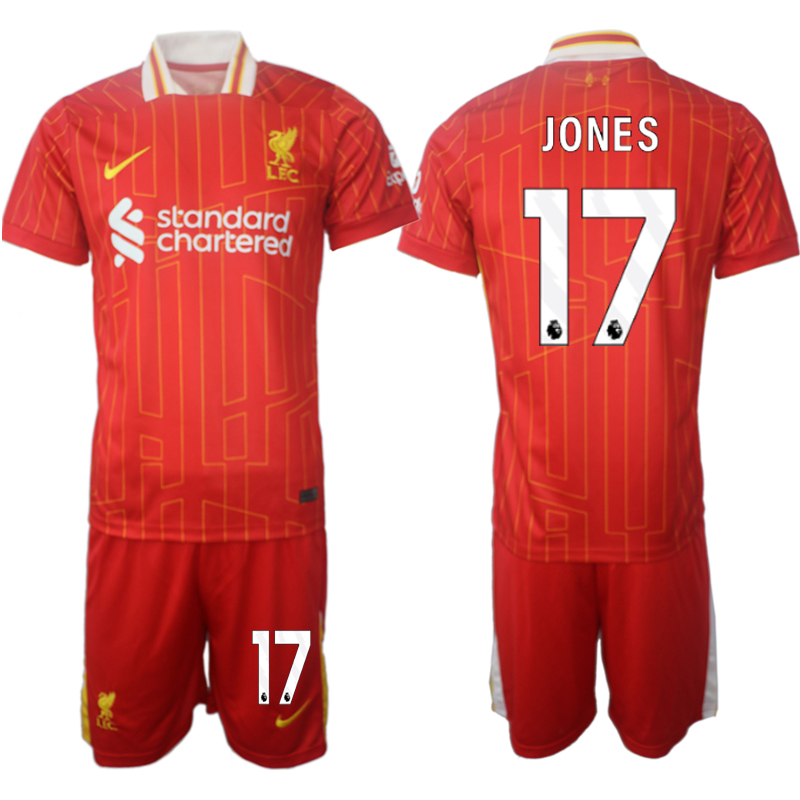 Men 2024-2025 Club Liverpool home red #17 Soccer Jersey